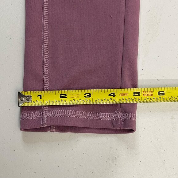 Womens Lavender High-Waisted Leggings With Side Crisscross Detail & Pockets L/XL - Picture 12 of 12